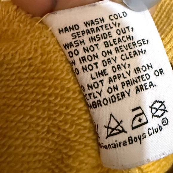 BILLIONAIRE BOYS CLUB BB CAMO HELMET CREW - BUFF YELLOW Size L - Picture 6 of 9